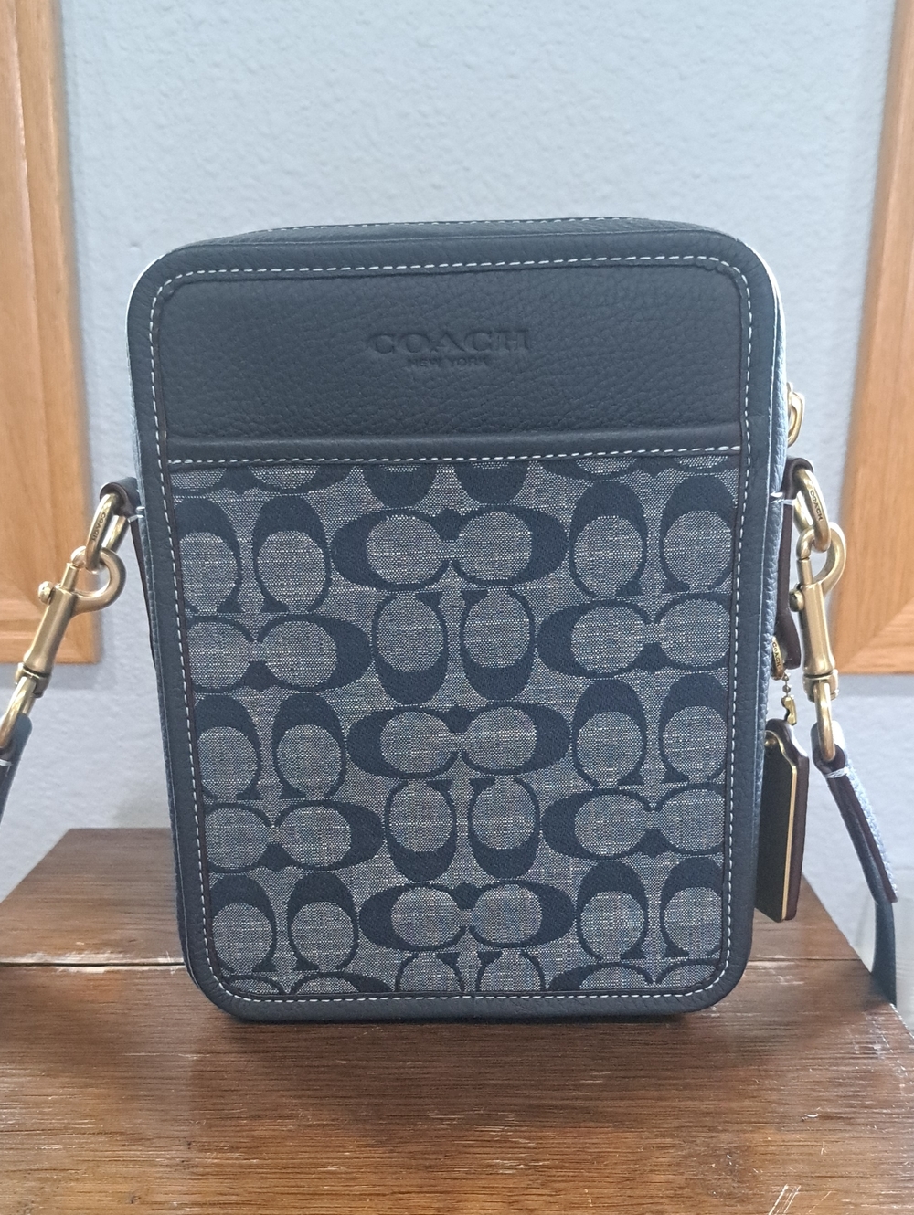 Coach Sullivan Crossbody in Navy  with Gold Hardware